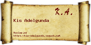 Kis Adelgunda névjegykártya